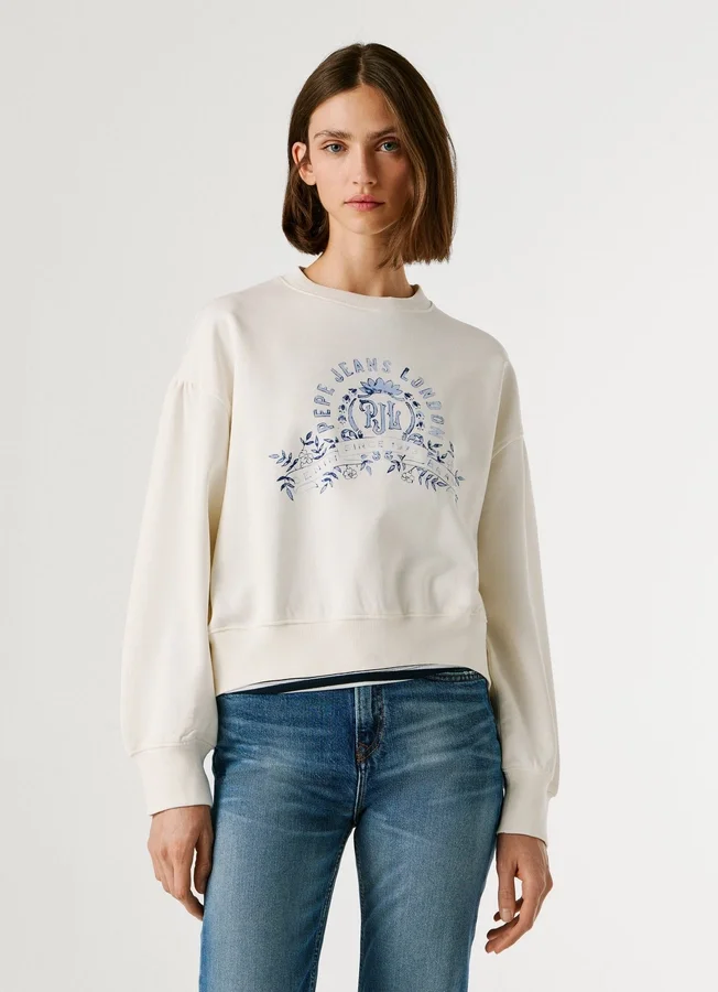 Crew Neck Logo Sweatshirt Crew Neck Logo Sweatshirt