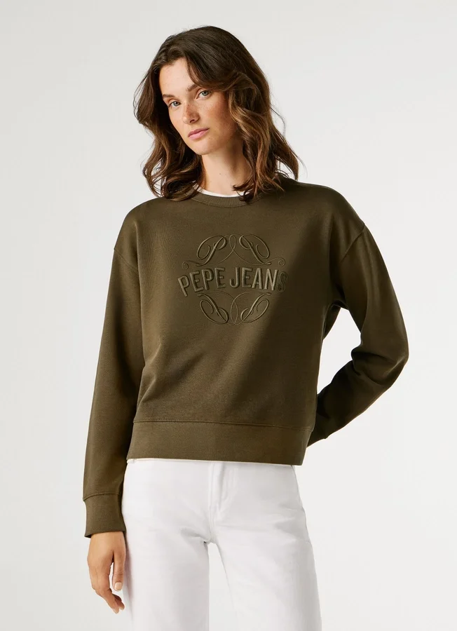 Crew Neck Logo Sweatshirt Crew Neck Logo Sweatshirt