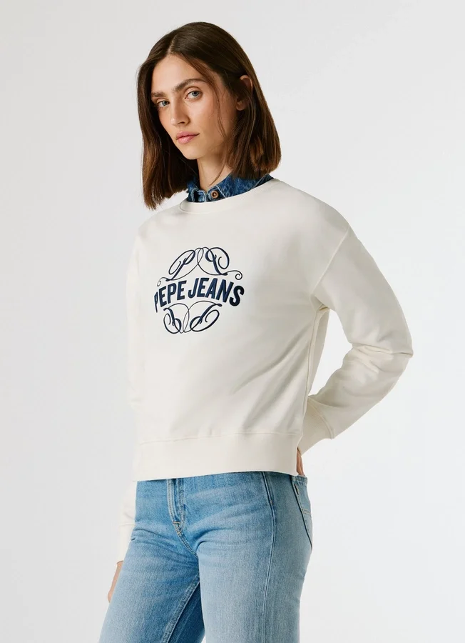 Crew Neck Logo Sweatshirt Crew Neck Logo Sweatshirt