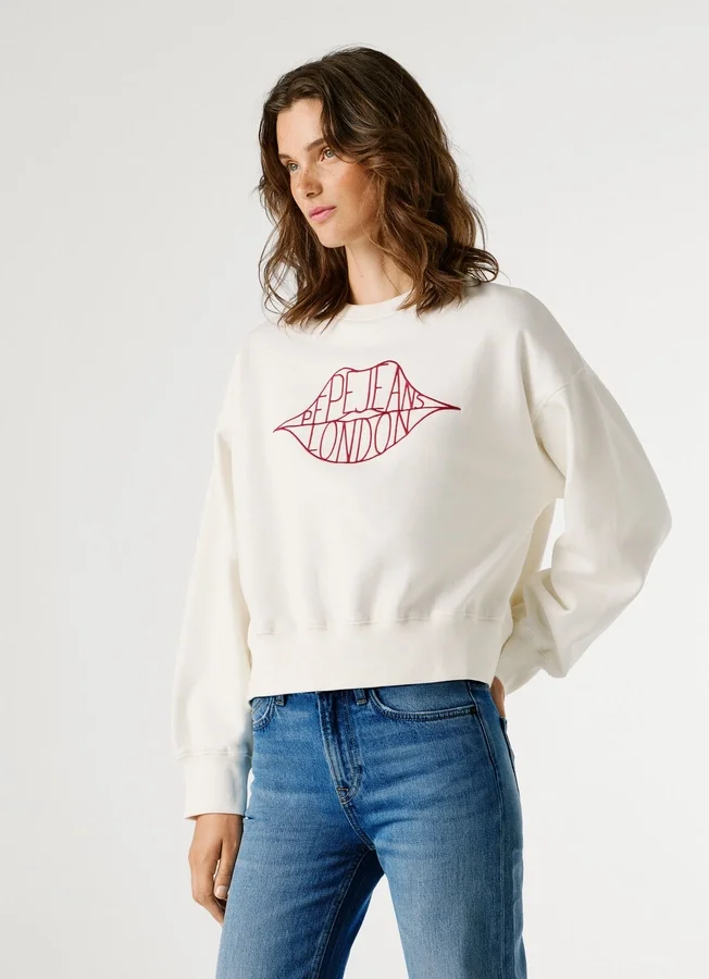 Crew Neck Logo Sweatshirt Crew Neck Logo Sweatshirt