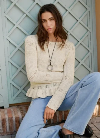 Crew Neck Mouliné Jumper