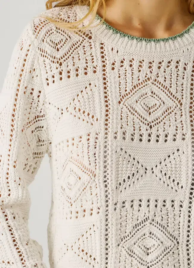 Crew Neck Openwork Jumper Crew Neck Openwork Jumper