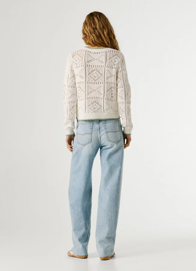 Crew Neck Openwork Jumper Crew Neck Openwork Jumper