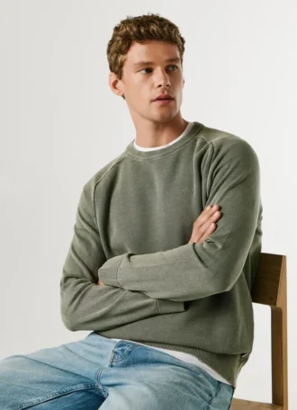 Crew Neck Piqué Jumper