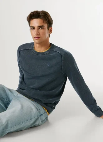 Crew Neck Piqué Jumper