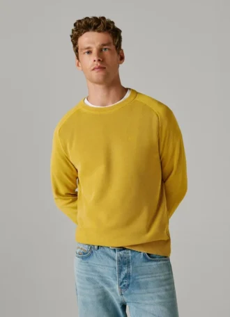 Crew Neck Piqué Jumper