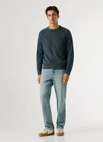 Crew Neck Piqué Jumper