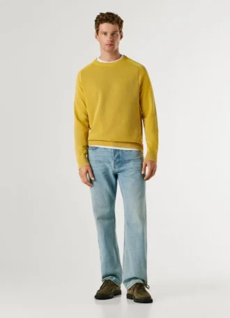 Crew Neck Piqué Jumper