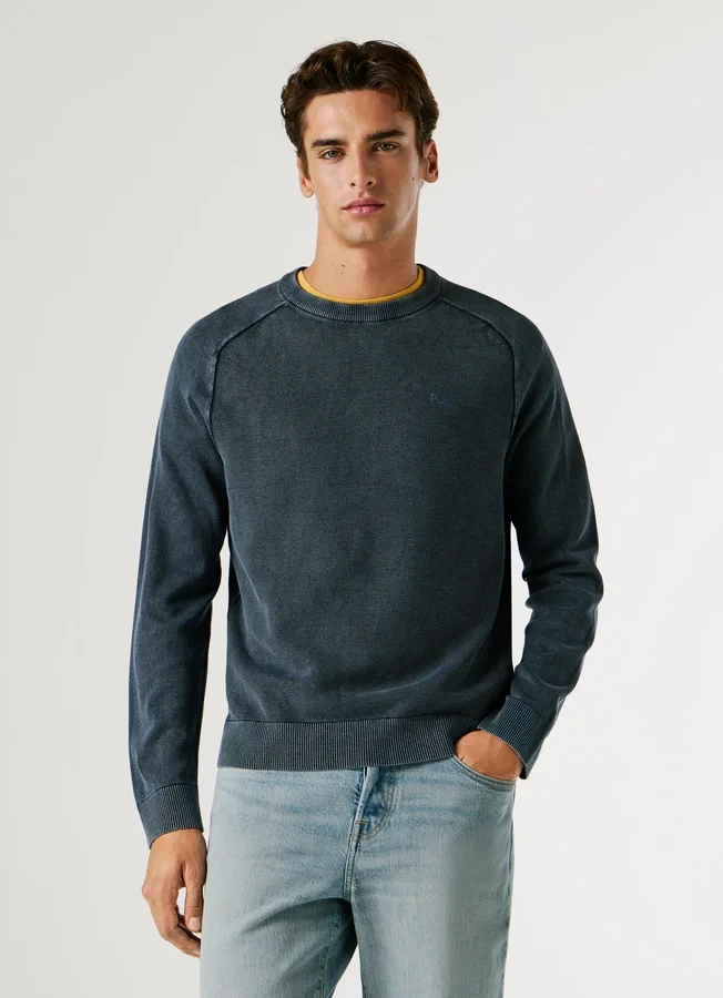Crew Neck Piqué Jumper Crew Neck Piqué Jumper