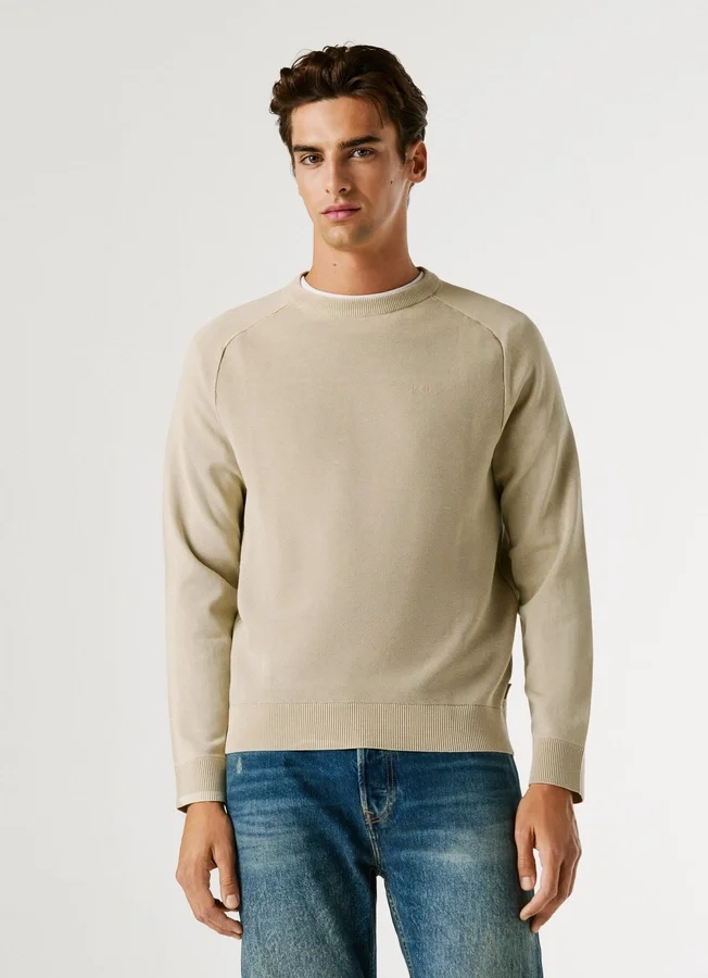 Crew Neck Piqué Jumper Crew Neck Piqué Jumper