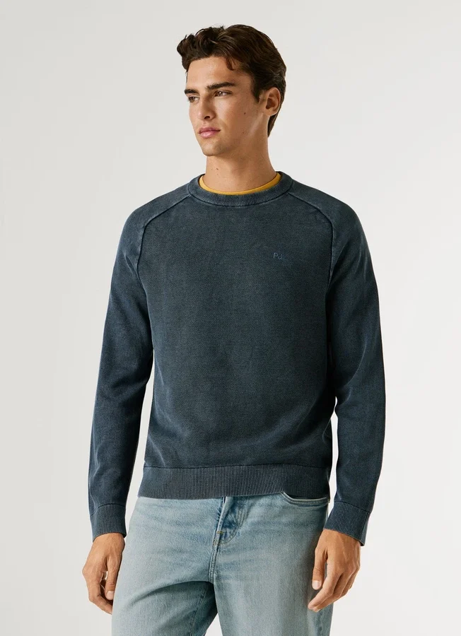 Crew Neck Piqué Jumper Crew Neck Piqué Jumper