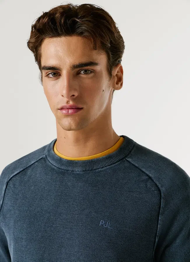 Crew Neck Piqué Jumper Crew Neck Piqué Jumper