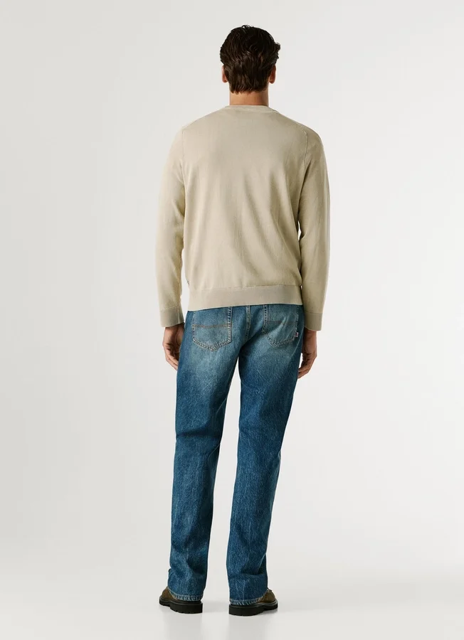 Crew Neck Piqué Jumper Crew Neck Piqué Jumper