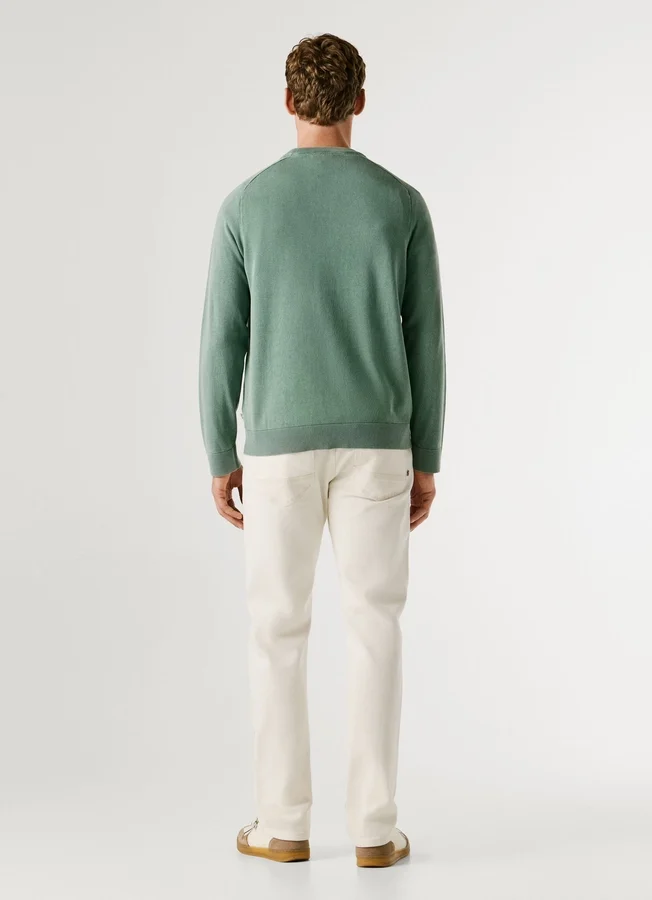 Crew Neck Piqué Jumper Crew Neck Piqué Jumper