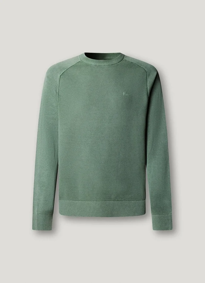 Crew Neck Piqué Jumper Crew Neck Piqué Jumper
