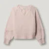 Crew Neck Sweatshirt with Lace