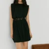 Crochet Detail Mini Dress