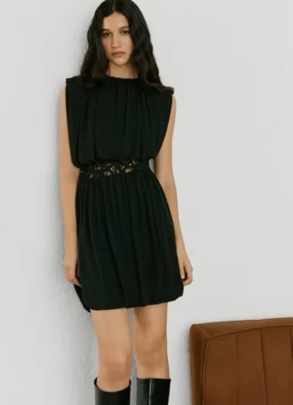 Crochet Detail Mini Dress