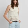 Crochet Top with Openwork Details