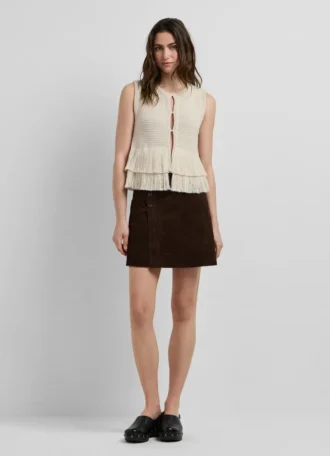 Crochet Waistcoat with Fringes