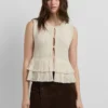Crochet Waistcoat with Fringes