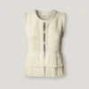 Crochet Waistcoat with Fringes