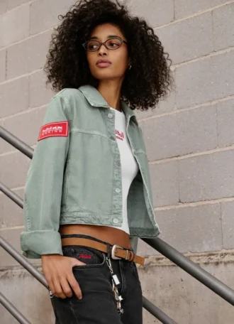 Cropped Fit Denim Jacket