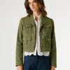 Cropped Fit Twill Jacket