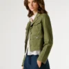 Cropped Fit Twill Jacket