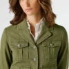 Cropped Fit Twill Jacket