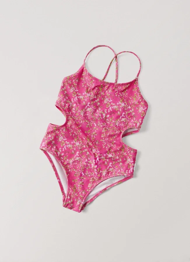 Cut out Floral Swimsuit Cut out Floral Swimsuit