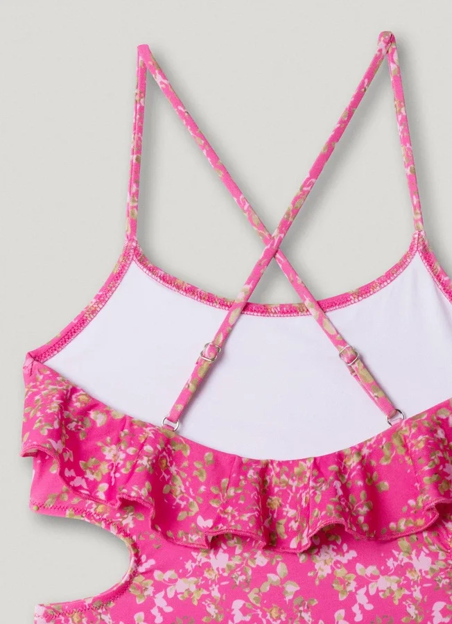 Cut out Floral Swimsuit Cut out Floral Swimsuit