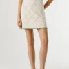 Diamond Pattern Mini Skirt
