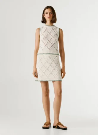 Diamond Pointelle Top