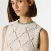 Diamond Pointelle Top
