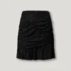 Draped Mini Skirt
