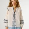Embroidered Details Blouse