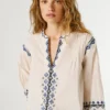 Embroidered Details Blouse