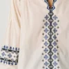 Embroidered Details Blouse