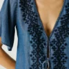 Embroidered Details Blouse
