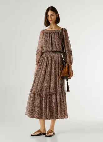 Fantasy Print Maxi Dress