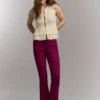 Flare Fit Stretch Trousers