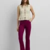 Flare Fit Stretch Trousers