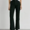 Flare Fit Twill Trousers
