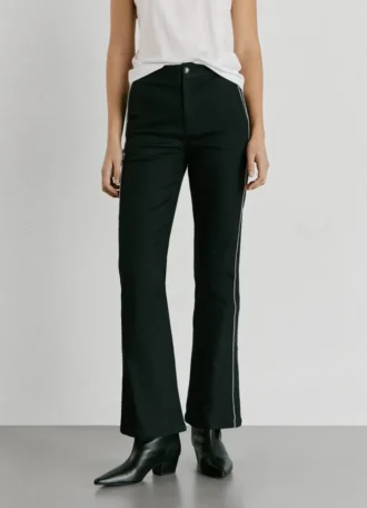 Flare Fit Twill Trousers