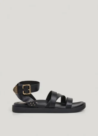 Flat Cross-Strap Sandals