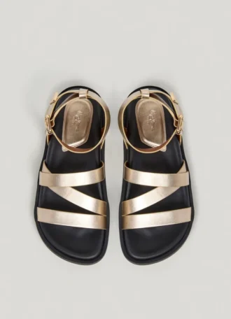 Flat Cross-Strap Sandals
