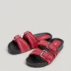 Flat Sandals with Double Buckle Flat Sandals with Double Buckle