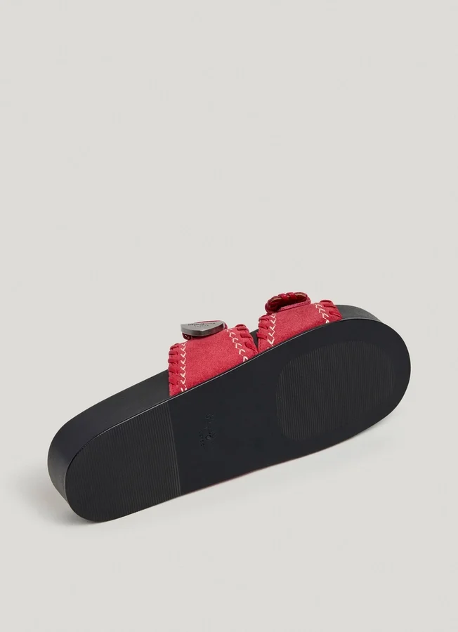 Flat Sandals with Double Buckle Flat Sandals with Double Buckle