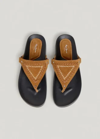 Flat Suede Sandals